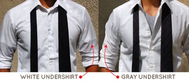 style hacks on white shirt