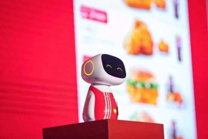 Futuristic kfc robot dumi-tomatoheart- shanghai2