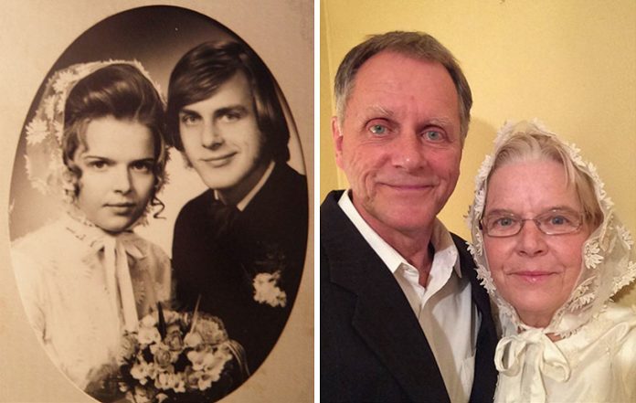 Married Couples Recreated Their Old Photos tomatoheart 11