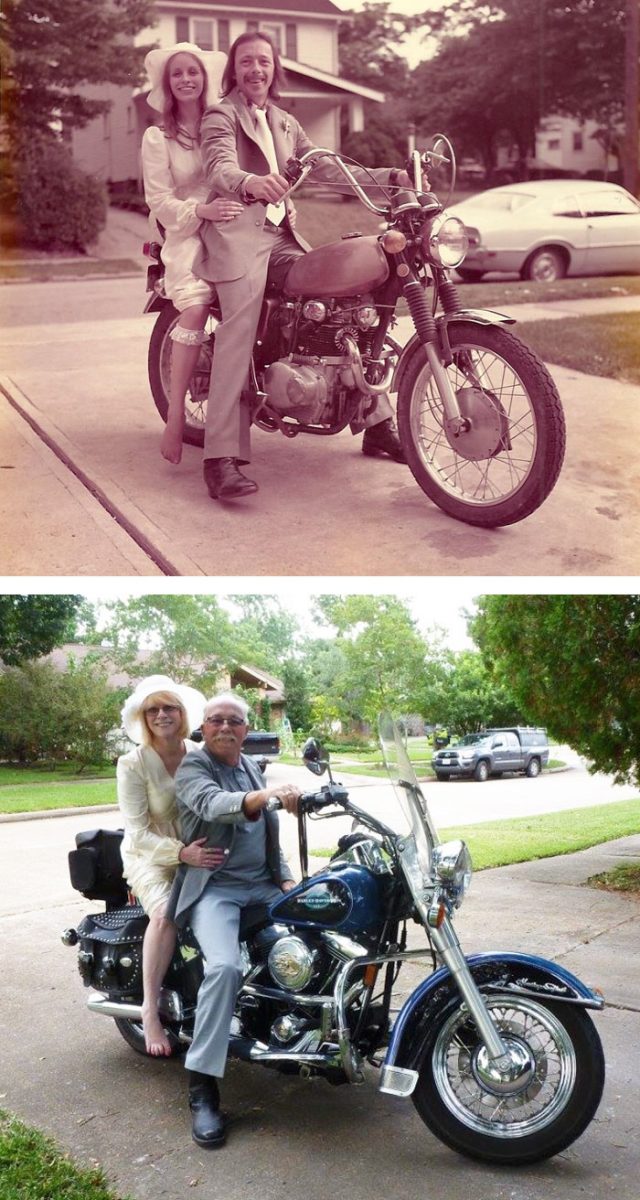 Married Couples Recreated Their Old Photos tomatoheart