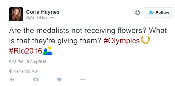 olympic flowers Capture1 1 This Is Why the Olympic Medalists Aren't Getting Flowers in Rio Games 2016 Tomatoheart 3