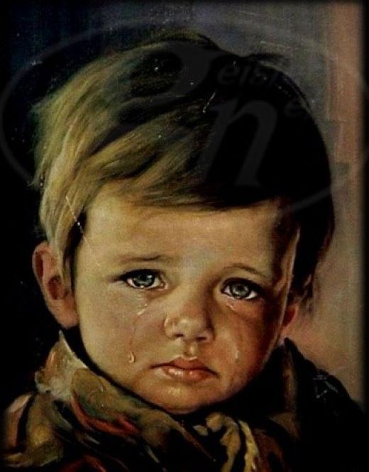 Haunted Objects crying boy painting haunted 15 Haunted Objects That Will Scare The Hell Out Of You Tomatoheart 6