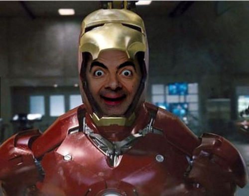 Mr. Bean as Iron Man