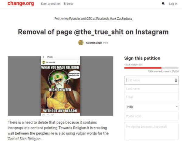 The True Shit Instagram Page Change-Org Petition- Tomatoheart