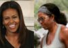Michhele Obama Hairstyle comparision